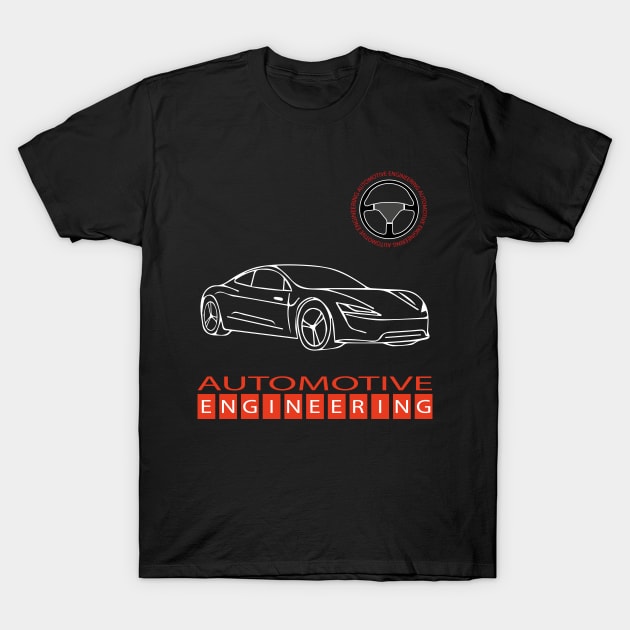 Automotive engineering text car engineer logo T-Shirt by PrisDesign99